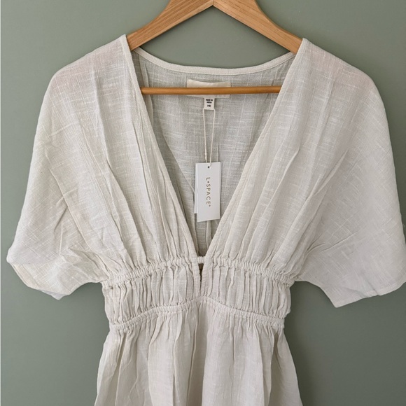 L*Space Ocean Eyes Tunic Cream NWT Size M - Picture 6 of 12